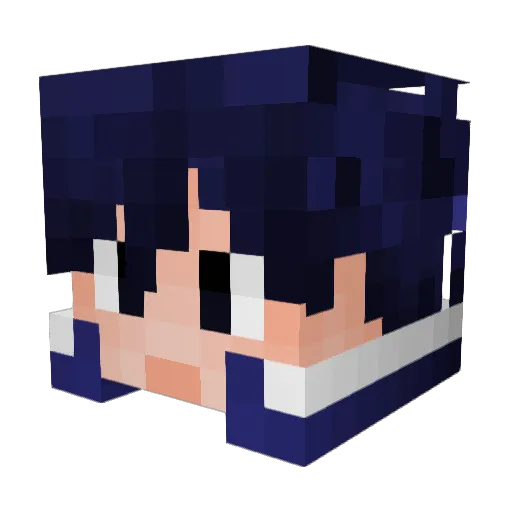 xtraak Minecraft avatar head, 3D render