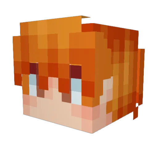xtreme10000 Minecraft avatar head, 3D render