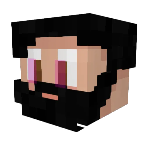xtremeflat Minecraft avatar head, 3D render