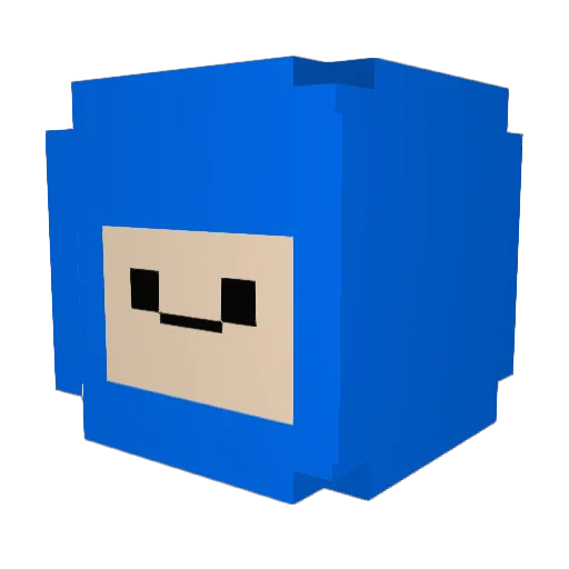 xtrfy1 Minecraft avatar head, 3D render