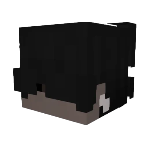 xtvzz Minecraft avatar head, 3D render