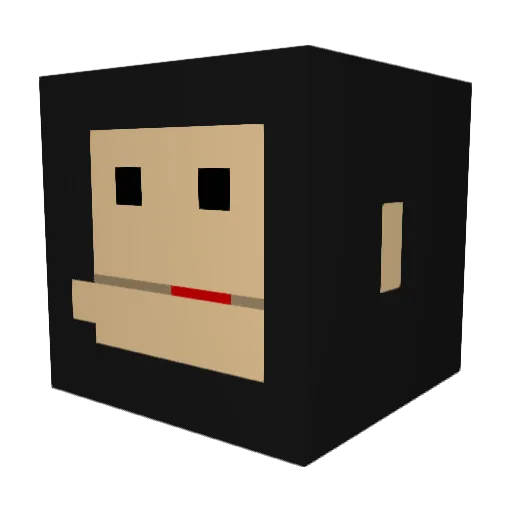 xtw_ Minecraft avatar head, 3D render