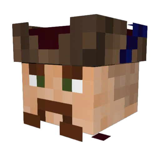 xtz_jono Minecraft avatar head, 3D render