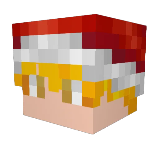xuaitos Minecraft avatar head, 3D render