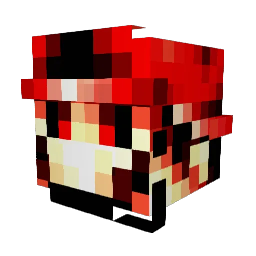 xuan0117 Minecraft avatar head, 3D render