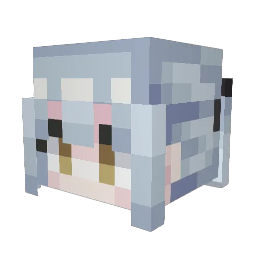xuan_chen_mc Minecraft avatar head, 3D render