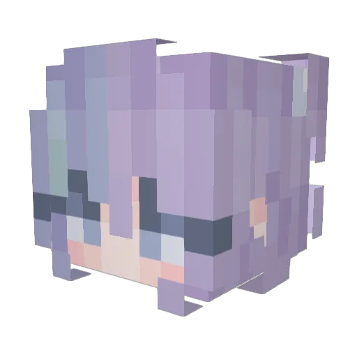 xuan_qing Minecraft avatar head, 3D render