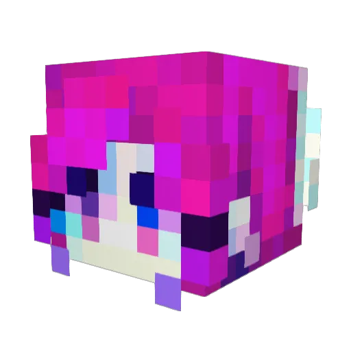 xuanlibra Minecraft avatar head, 3D render