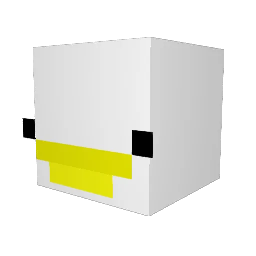xuanquack Minecraft avatar head, 3D render