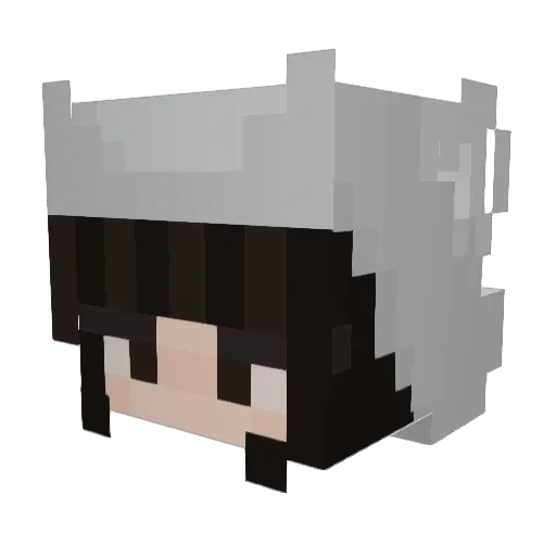 xuanrr Minecraft avatar head, 3D render