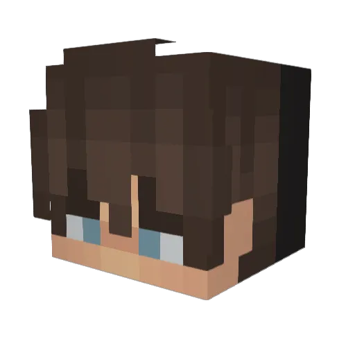 xucii Minecraft avatar head, 3D render