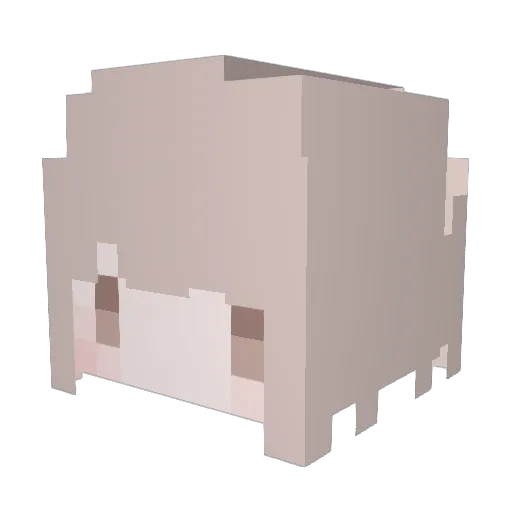 xue_snow Minecraft avatar head, 3D render