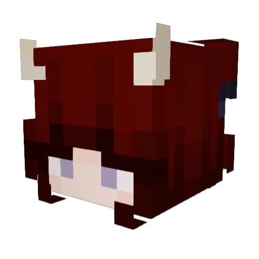 xueeyiii Minecraft avatar head, 3D render