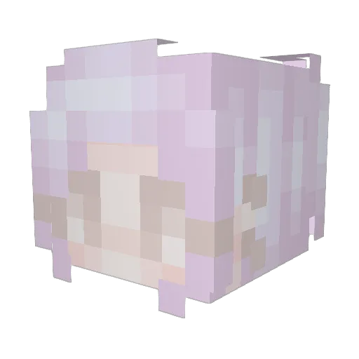 xuehui Minecraft avatar head, 3D render