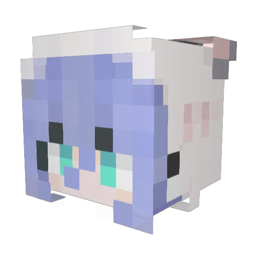 xuemaoo Minecraft avatar head, 3D render