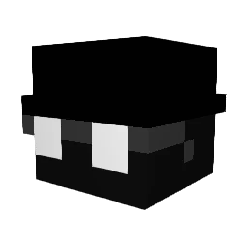 xuevy Minecraft avatar head, 3D render