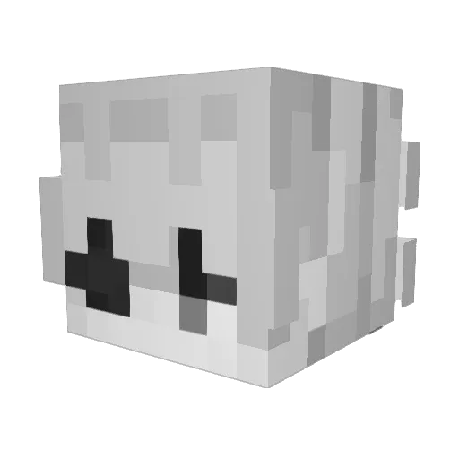 xufer Minecraft avatar head, 3D render