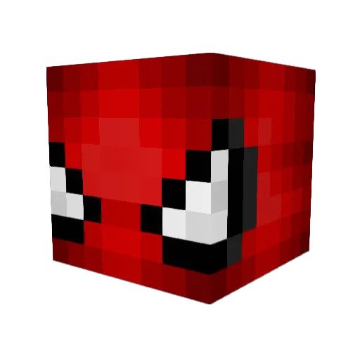 xugxa Minecraft avatar head, 3D render