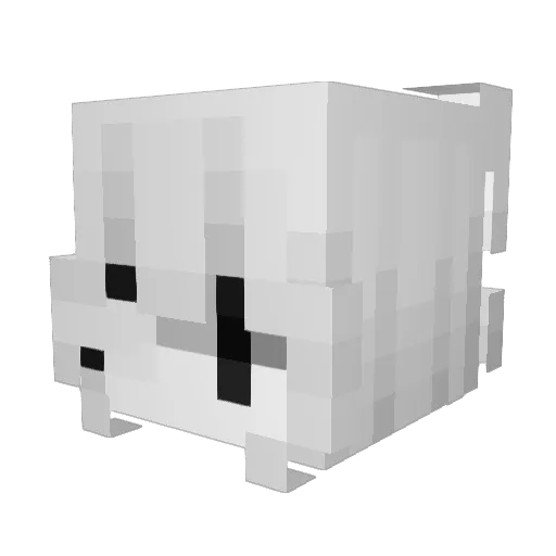 xuhhhh Minecraft avatar head, 3D render
