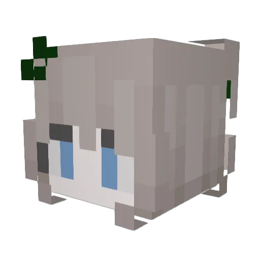 xuliqna Minecraft avatar head, 3D render