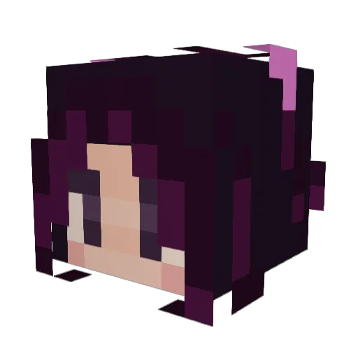 xuls_k Minecraft avatar head, 3D render