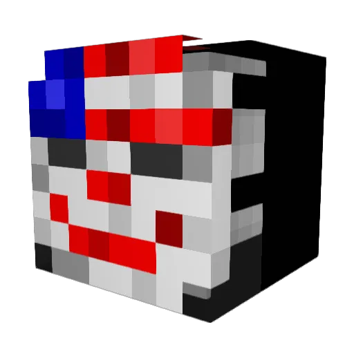 xumizz Minecraft avatar head, 3D render