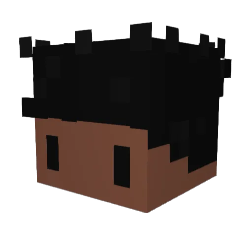 xuoaj Minecraft avatar head, 3D render