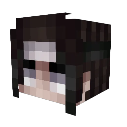 xuq Minecraft avatar head, 3D render
