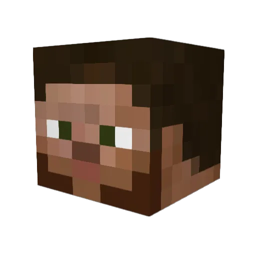 xurei Minecraft avatar head, 3D render