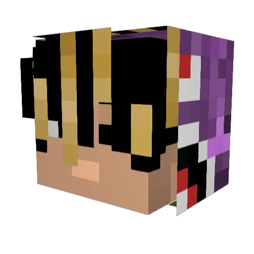 xuru125 Minecraft avatar head, 3D render