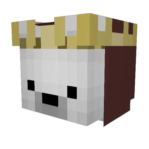 xuruss Minecraft avatar head, 3D render