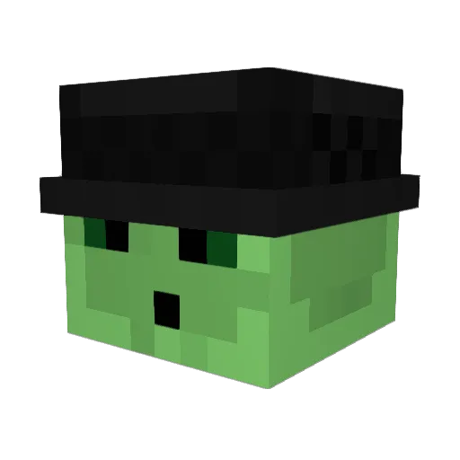 xuump Minecraft avatar head, 3D render