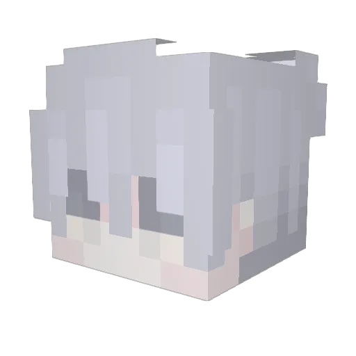 xuwidh Minecraft avatar head, 3D render
