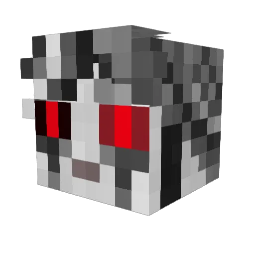 xuxudio Minecraft avatar head, 3D render