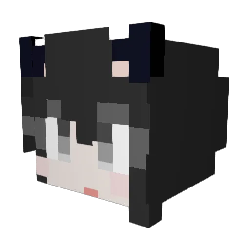 xuxwon Minecraft avatar head, 3D render