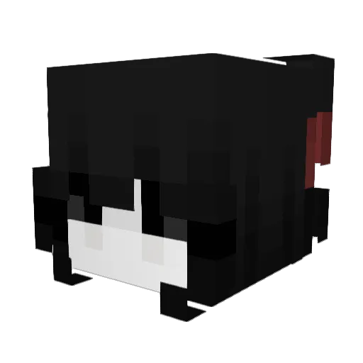 xuyie Minecraft avatar head, 3D render