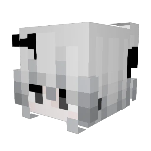 xuyijun Minecraft avatar head, 3D render