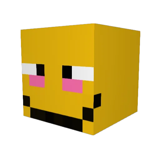 xuyuan856 Minecraft avatar head, 3D render