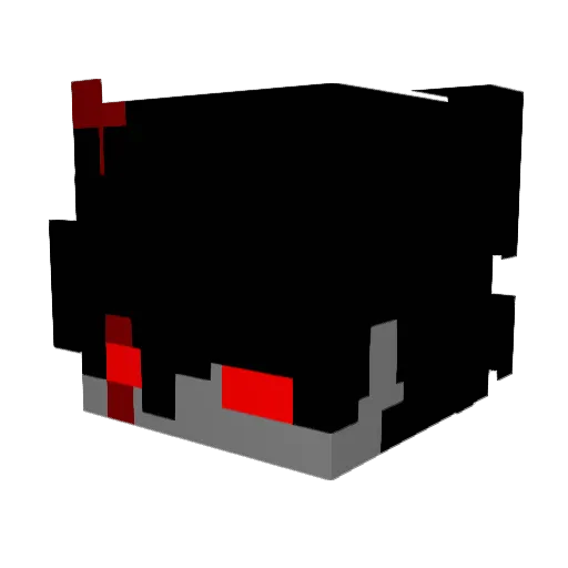 xv6k Minecraft avatar head, 3D render