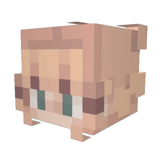 xvafra Minecraft avatar head, 3D render