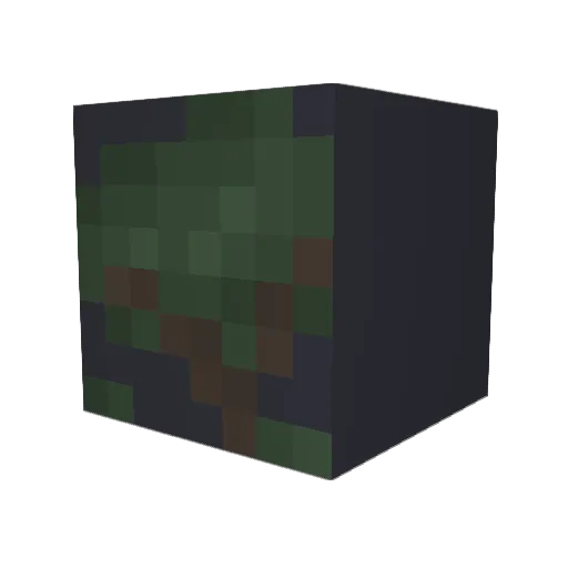 xvbsl Minecraft avatar head, 3D render