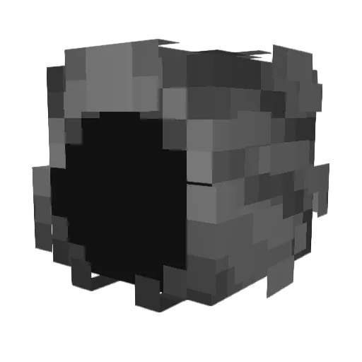 xvc0530 Minecraft avatar head, 3D render