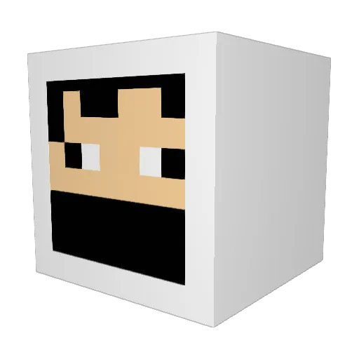 xvenvs_ Minecraft avatar head, 3D render
