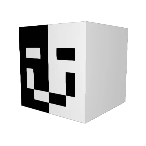 xvhv Minecraft avatar head, 3D render