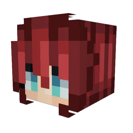 xviSpectre Minecraft avatar head, 3D render