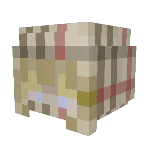 xvicke Minecraft avatar head, 3D render