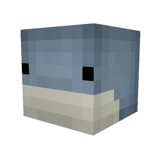 xvideosman Minecraft avatar head, 3D render