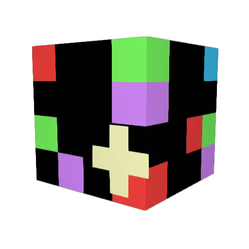 xvn4 Minecraft avatar head, 3D render