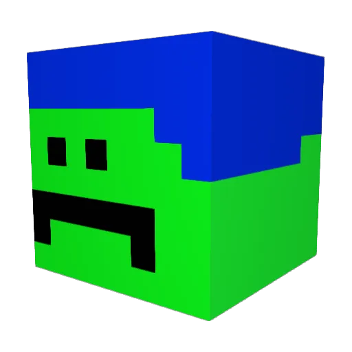 xvorn Minecraft avatar head, 3D render