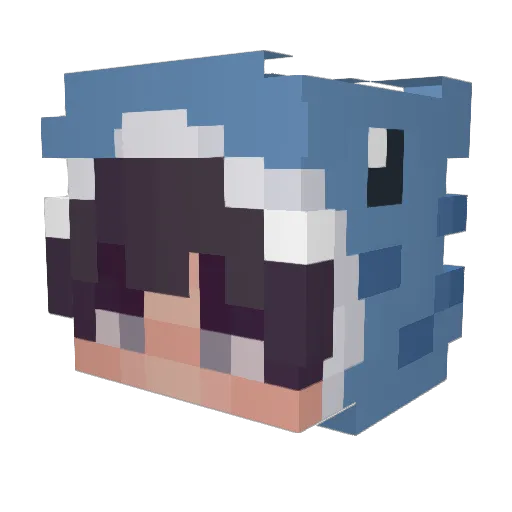 xvortexx_ Minecraft avatar head, 3D render